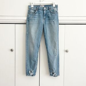 Agolde Sophie Cropped Skinny Distressed Jeans
